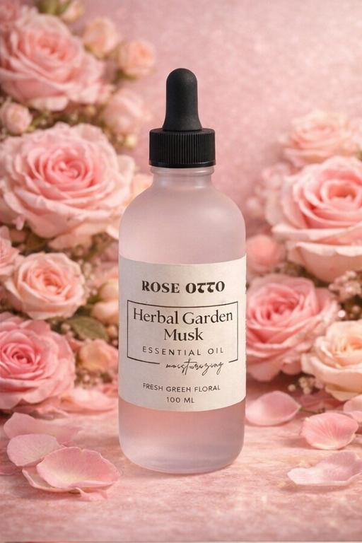 Rose Otto %100 Saf, Doğal & Organik Gül Yağı – Premium Herbal Garden Musk Esansiyel Yağ (100 ML)