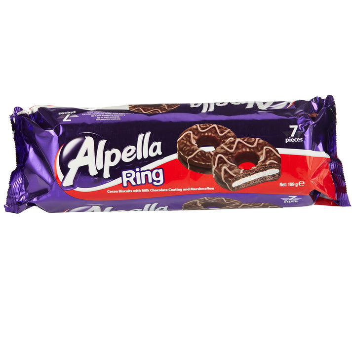 Ulker Alpella Ring Chocolate Marshmallow Pack of 7 189gr