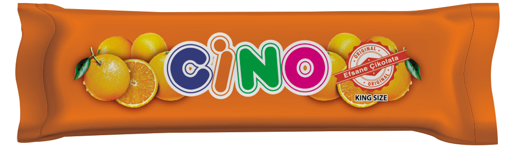 Cino Chocolate Bar with Orange Filling 20gr
