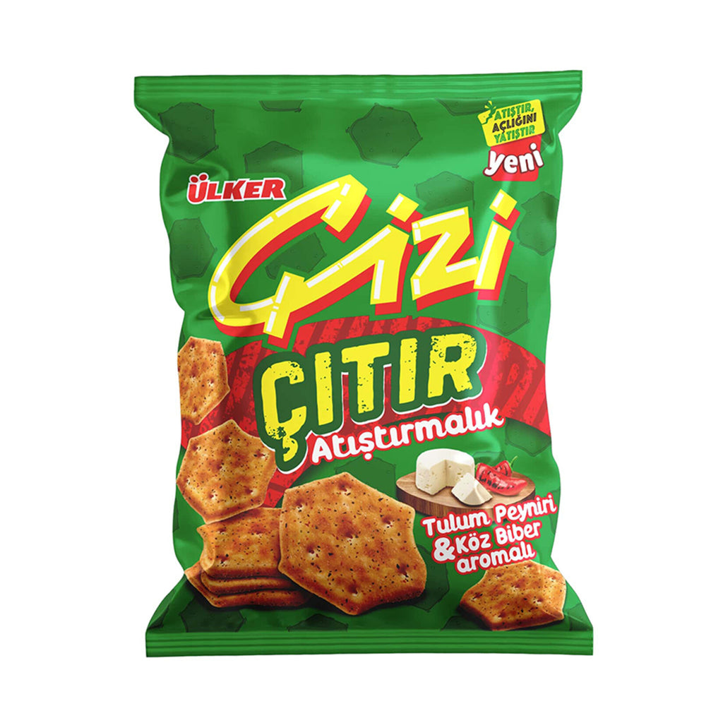 Ulker Cizi Crispy Tulum Cheese & Roasted Red Pepper 40gr