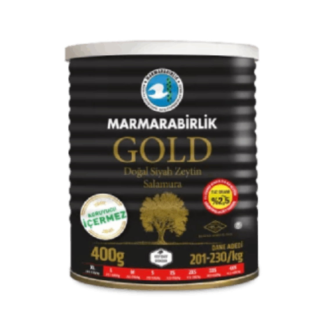 Marmarabirlik Gold XL Can Black Olive 400 g
