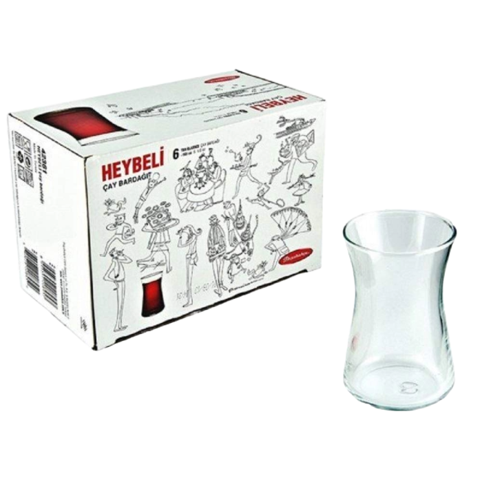 Pasabahce Incebelli Cay Bardagi Tea Glasses (6Pcs)