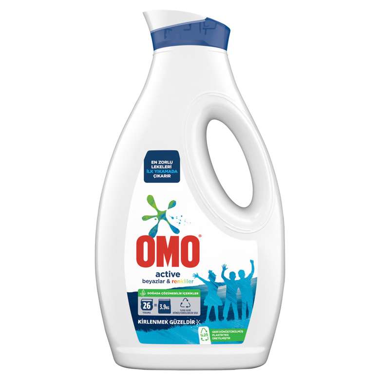 OMO Active Fresh Liquid Laundry Detergent for White & Color Clothes 1690ml