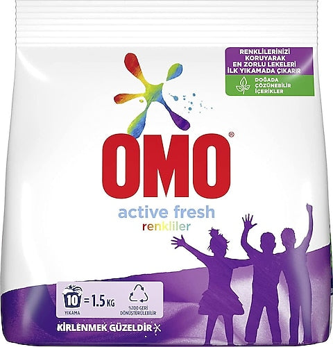 OMOMATIK Powder Laundry Detergent for Color 1.5kg