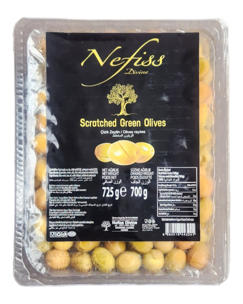 Nefiss Scratched Green Olives 700gr