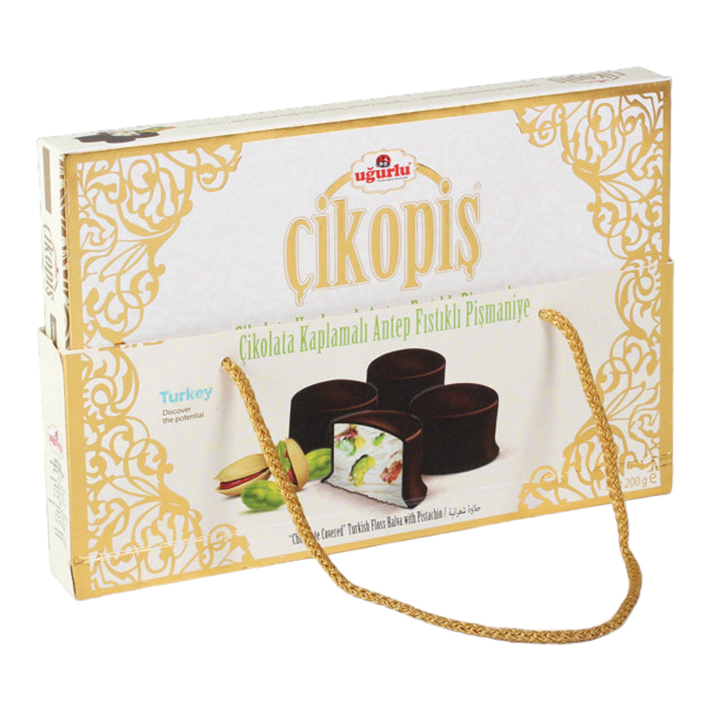 Ugurlu Pistachio Candy Floss covered with Chocolate Cikopis  `Pismaniye` 200gr