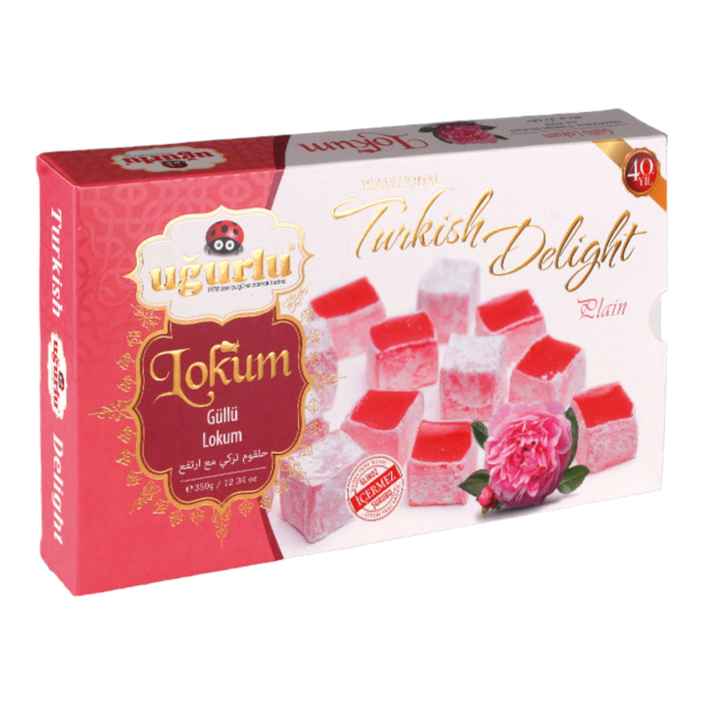 Ugurlu Turkish Delight Rose Lokum 350gr