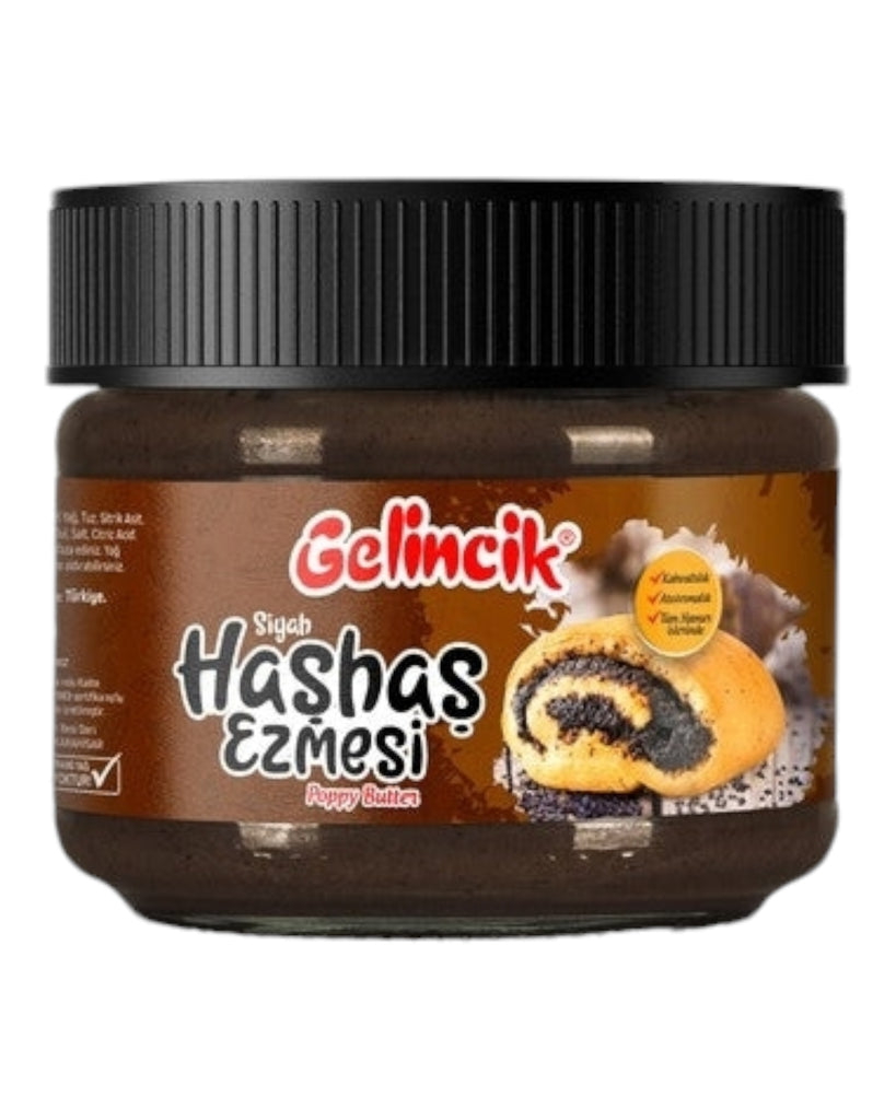 Gelincik Poppy Paste Black Hashas Ezmesi Siyah 300gr