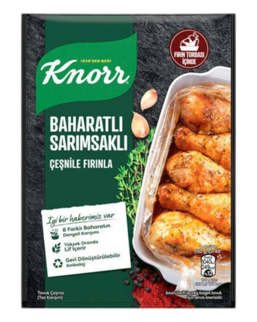 Knorr Chicken Seasoning Spice Garlic with Oven Bag 34gr