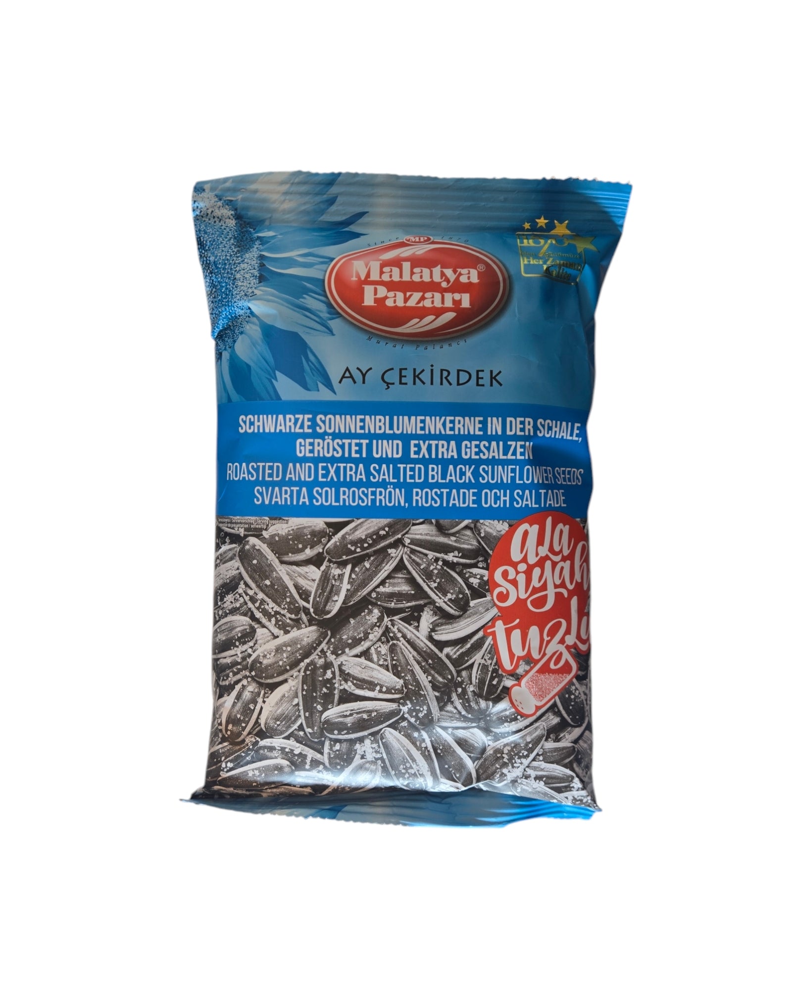 Malatya Pazari Roasted Sunflower Seeds EXTRA SALTED BLACK 150gr