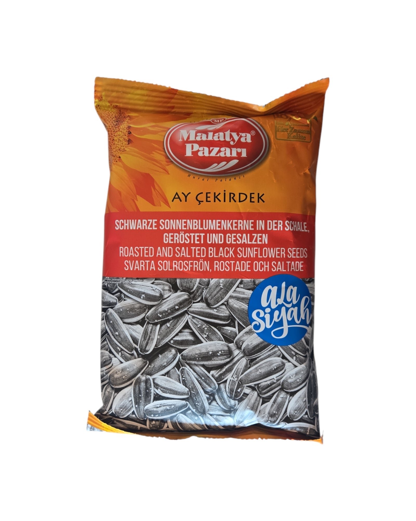Malatya Pazari Roasted Sunflower Seeds SALTED BLACK 150gr