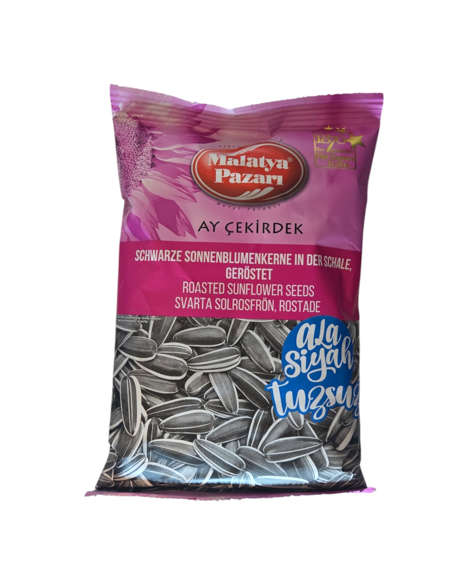 Malatya Pazari Roasted Sunflower Seeds UNSALTED BLACK 150gr