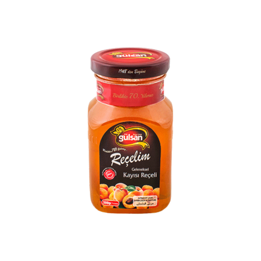 Gulsan Apricot Jam in Glass Jar 380g | Kayısı Reçeli