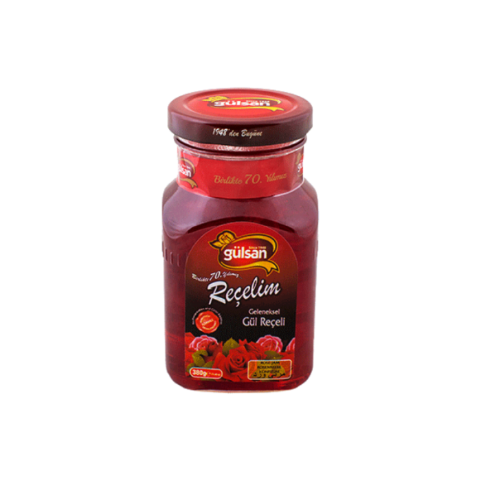 Gulsan Rose Jam in Glass Jar 380g | Gül Reçeli