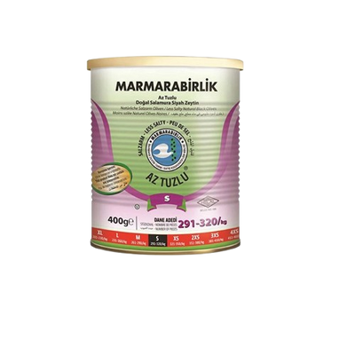 Marmarabirlik Hususi Less Salted S Black Olive 400g
