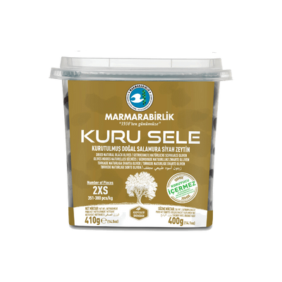 Marmarabirlik Kuru Sele Black Olives 2XS 400g
