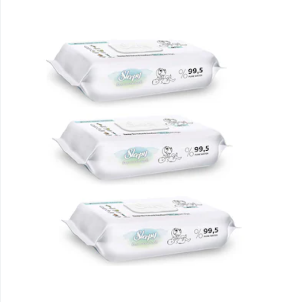 Sleepy Bio Natural Baby Wet Wipes (40 pcs x 3 p)