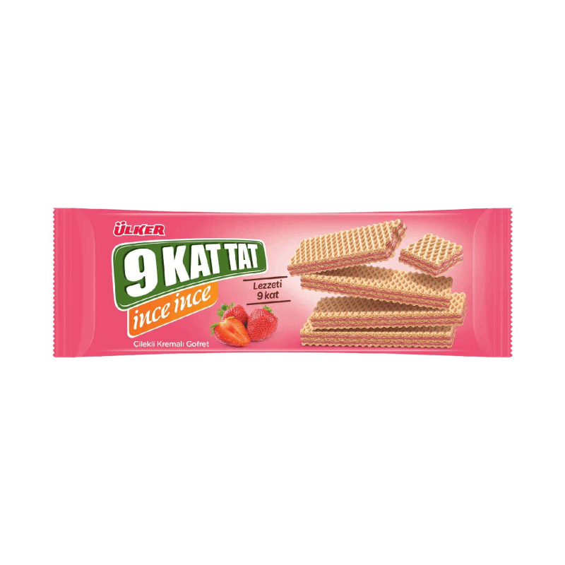 Ulker 9 Kat Tat Strawberry Cream Wafer