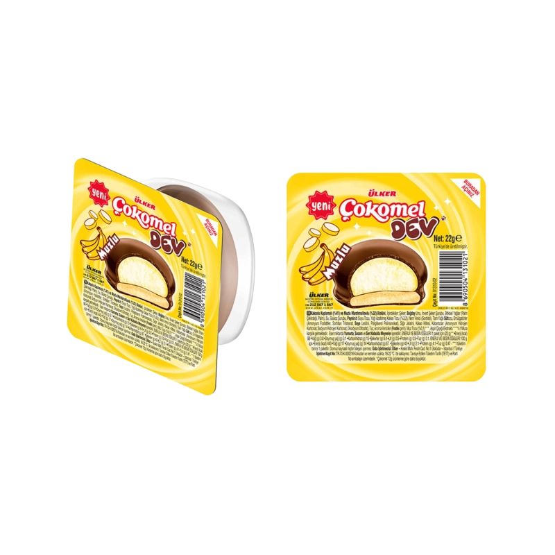 Ulker Cokomel Dev Banana Marshmallow Cookie 22g