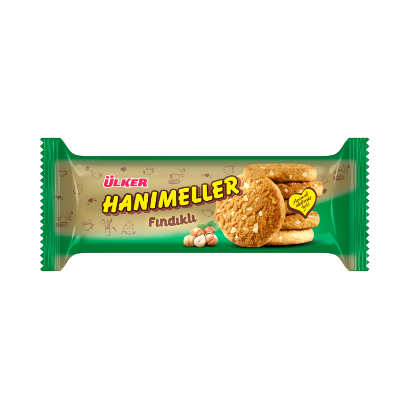 Ulker Hanimeller Hazelnut Roll Cookies 82g
