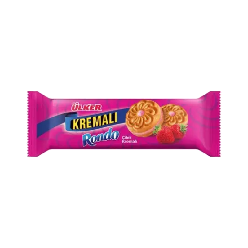 Ulker Kremali Strawberry Sandwich Cookies 61g