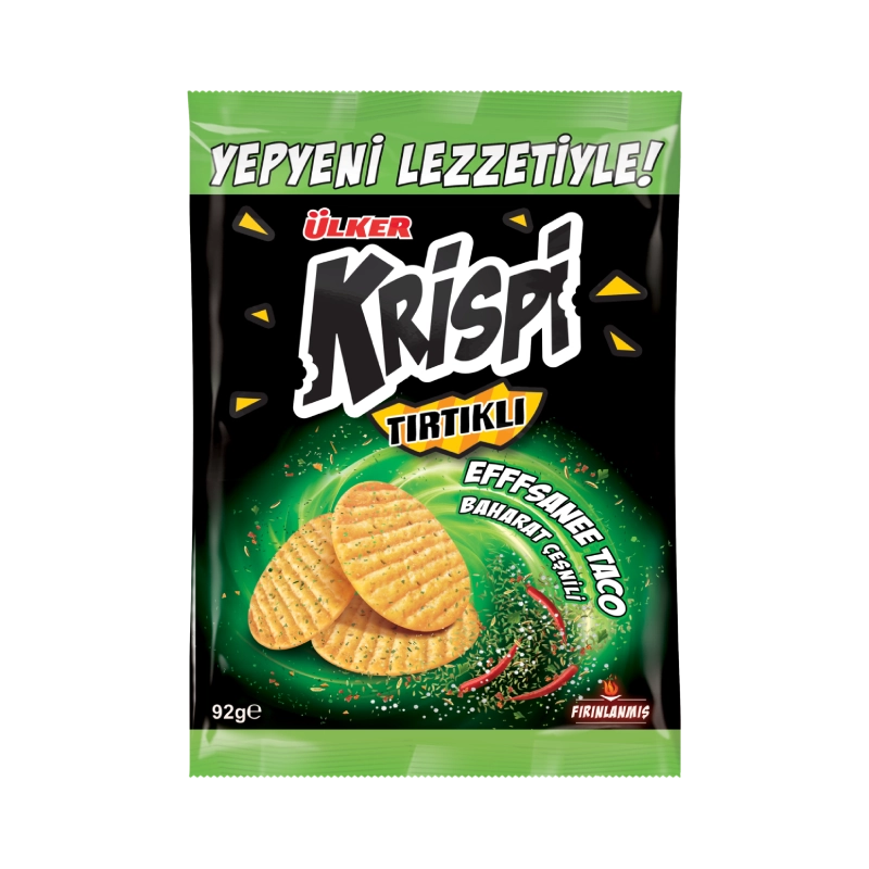 Ulker Krispi Wavy Crackers Spiced 48g