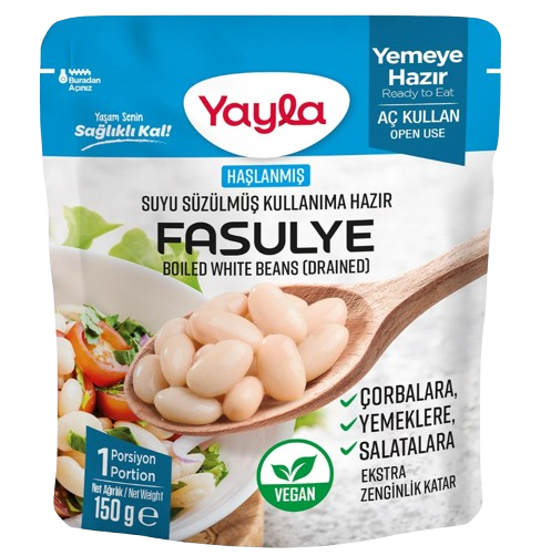 Yayla Boiled White Beans Drained 150 gr