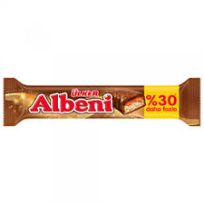 Ulker Albeni Milk Chocolate Coated Caramel and Biscuit 51gr