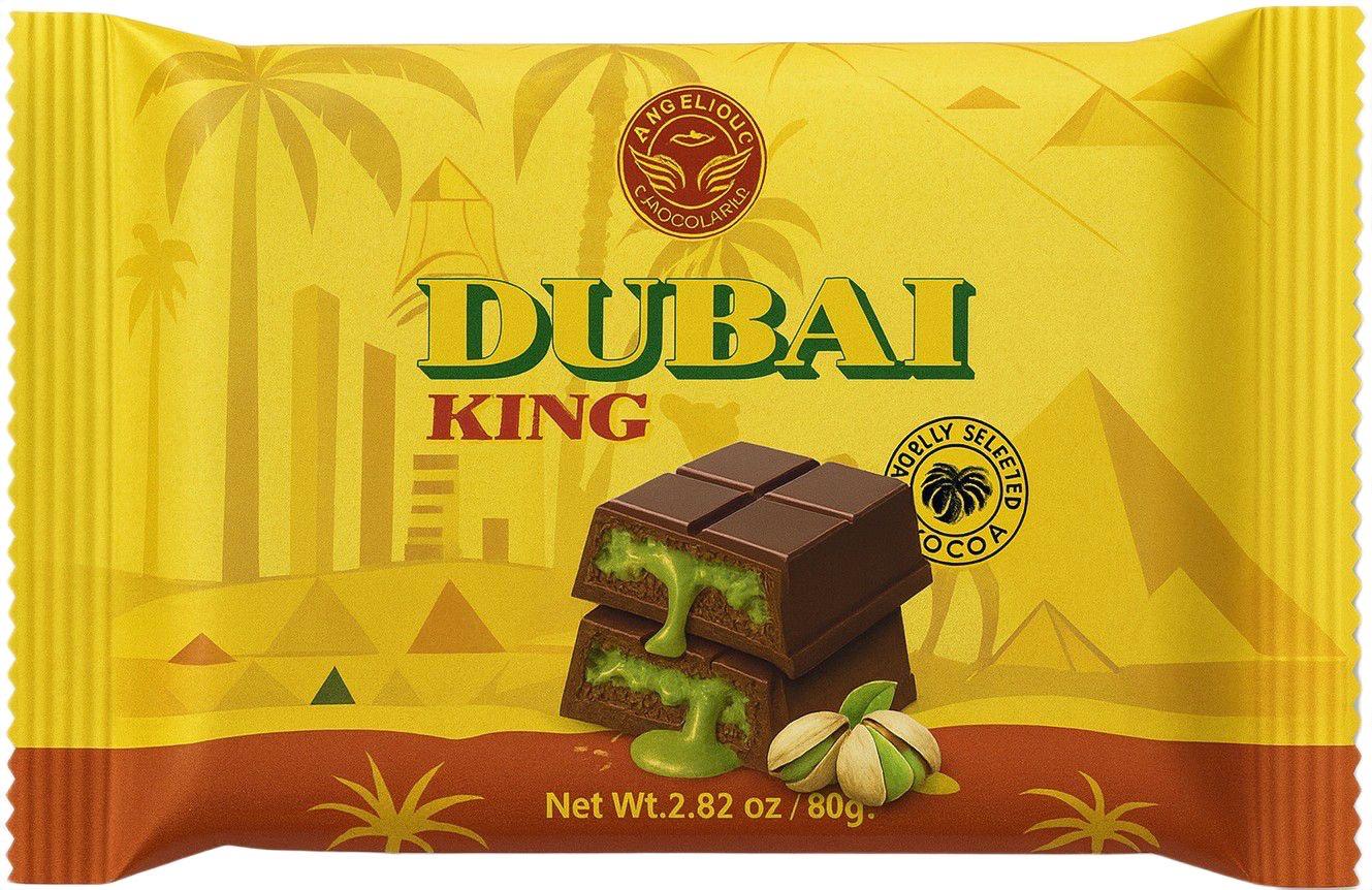 DUBAI CHOCOLATE KING- Crispy Kadayif & Pistachio