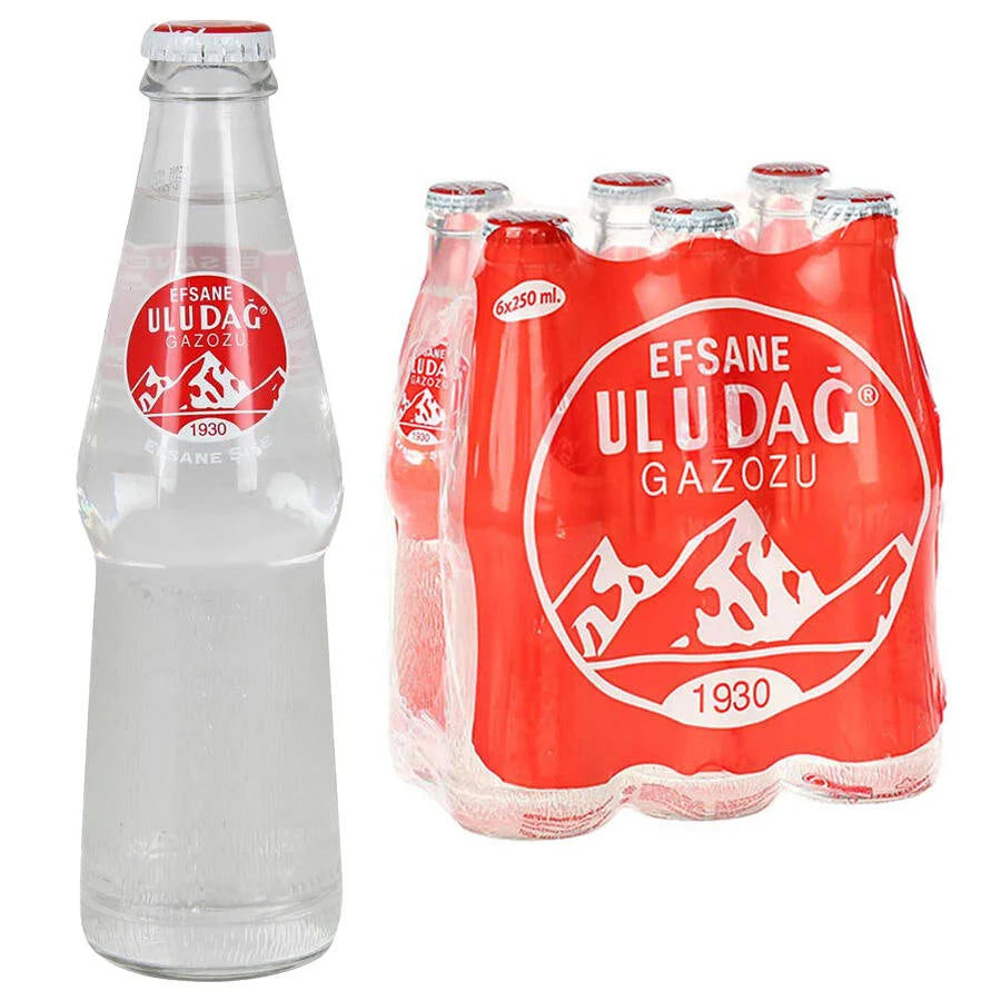 ULUDAG Fruit Flavored Carbonated Beverage 250 Ml (6 pieces)