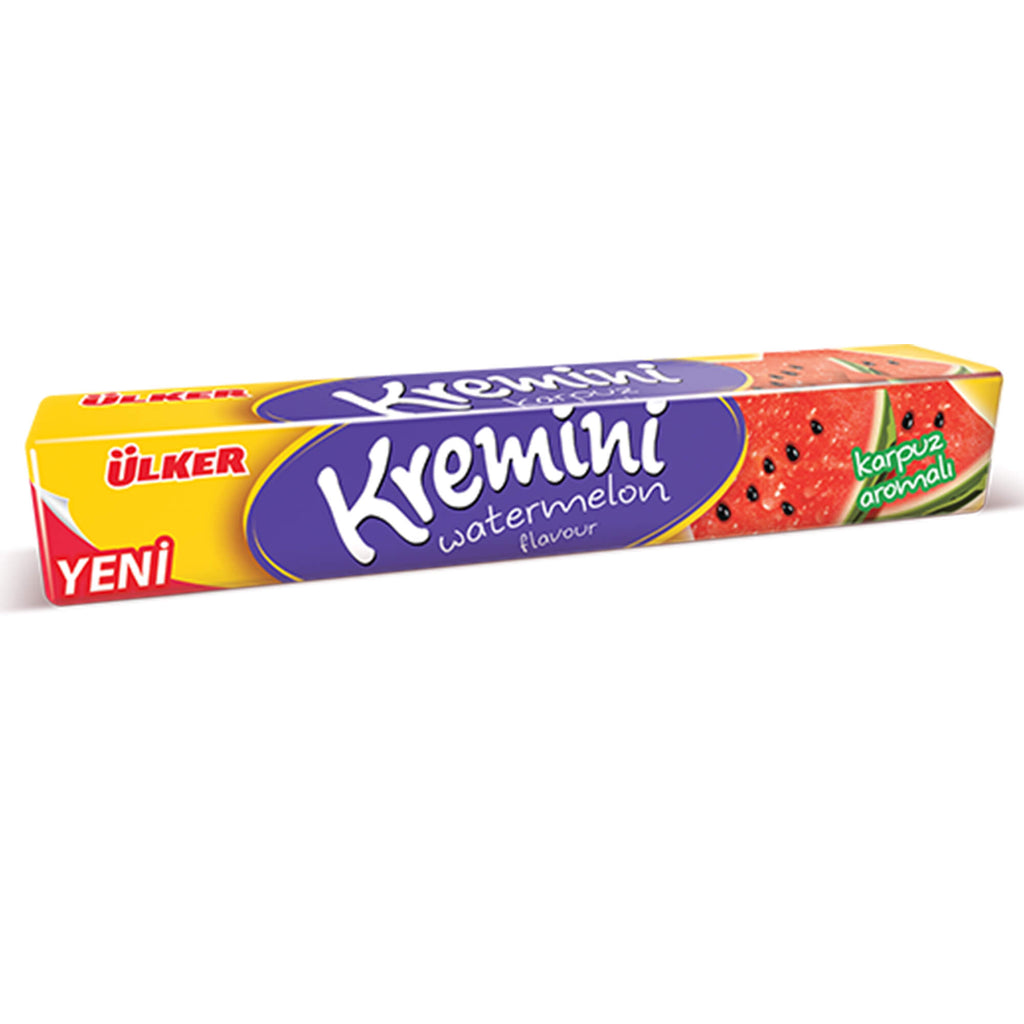 Ulker Kremini Watermelon Toffee Stick Candy 41gr