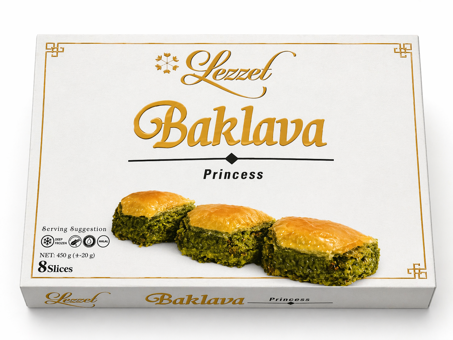 Lezzet Baklava Frozen 450g (8 Slices)