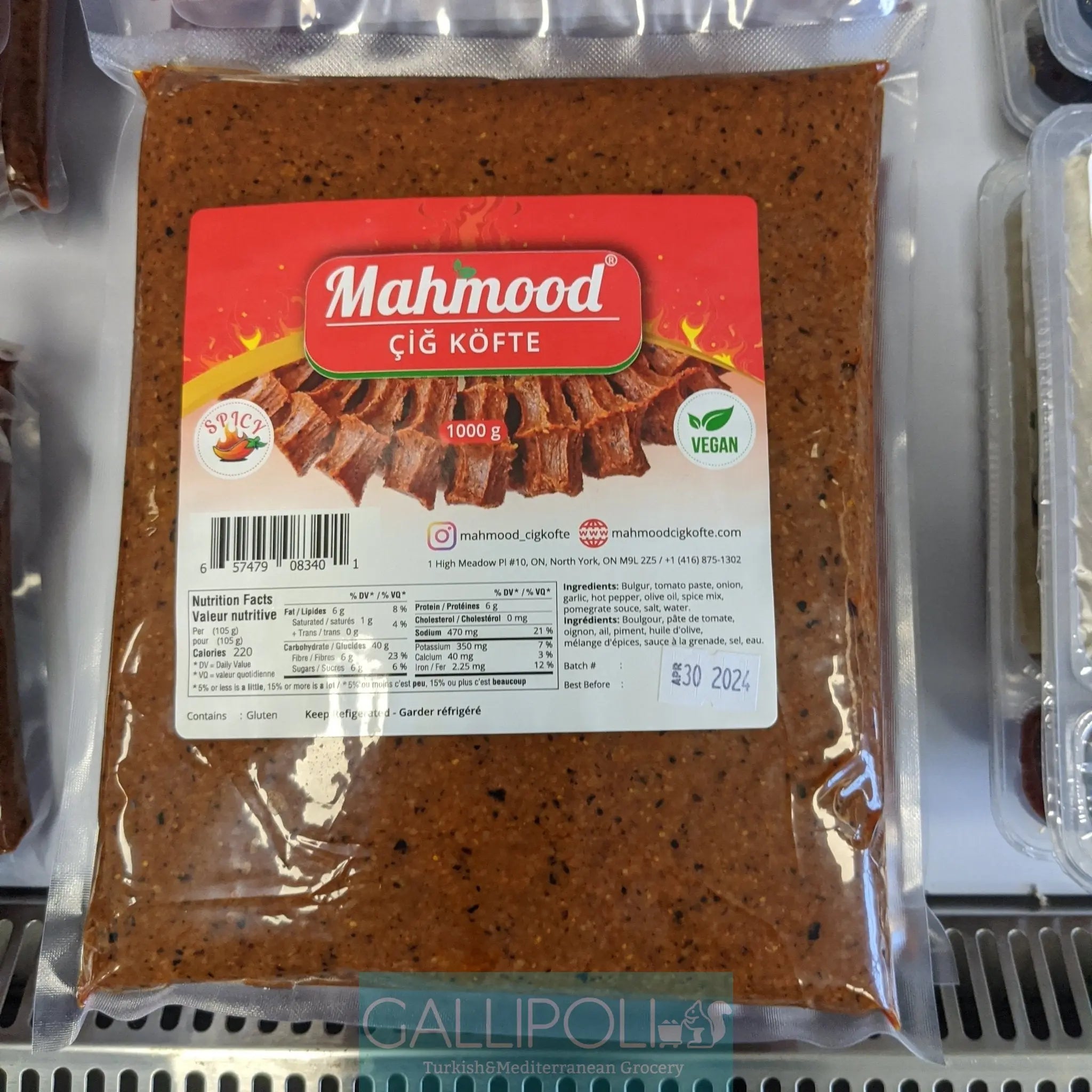 Mahmood cigkofte spicy 1000kg