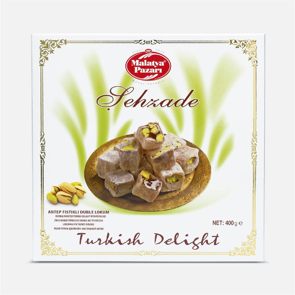 Malatya Pazari Turkish Delight Double Pistachio 400gr ( Lokum )