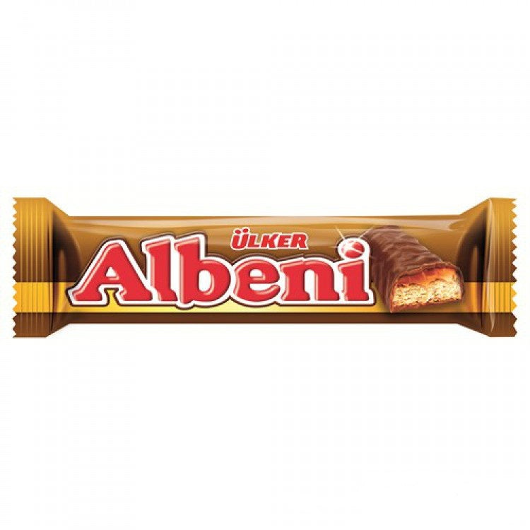 Ulker Albeni Milk Chocolate Coated Caramel and Biscuit 40gr