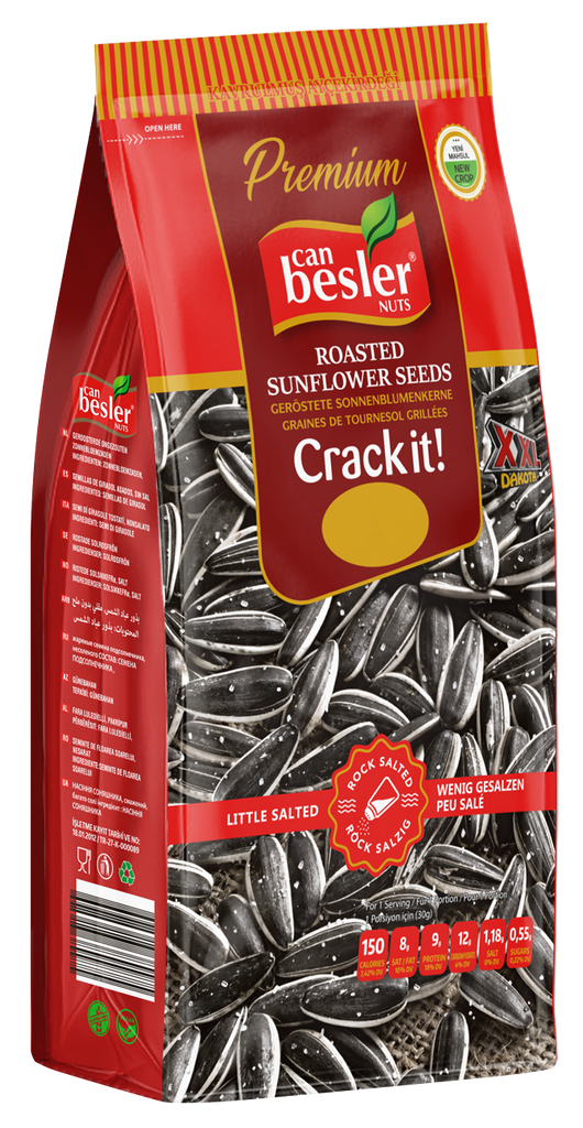 Canbesler Black Sunflower Seeds Salted 284gr