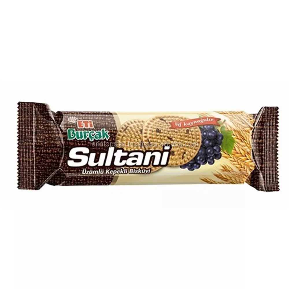 Eti Burcak Sultani Bran Biscuit with Raisins 123gr
