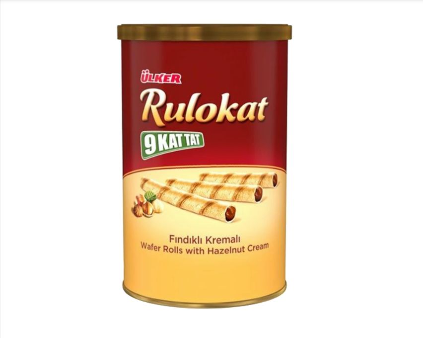Ulker Wafer Rolls with Hazelnut Cream (Rulokat) 170gr