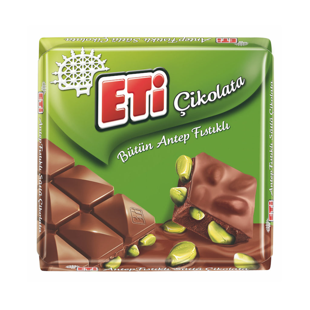 Eti Milk Chocolate with Pistachio 60gr