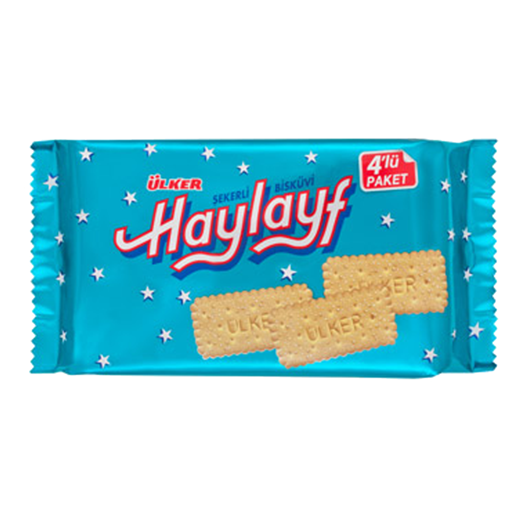 Ulker Haylayf Cookie with Sugar 4 x 64gr