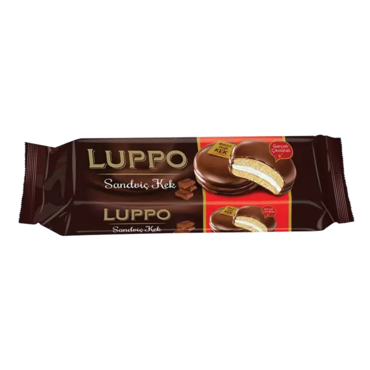 Luppo Chocolate Coated Cake with Marshmallow 23gr x 8