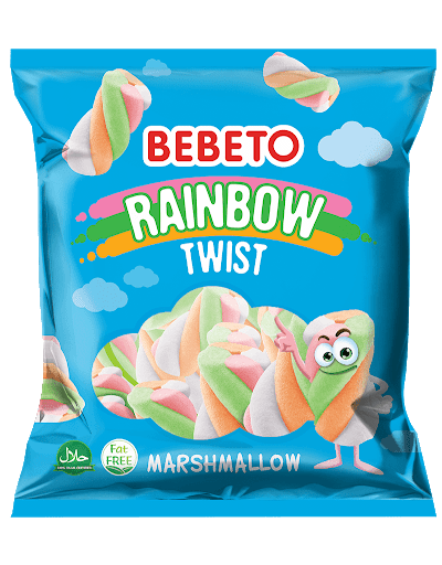 Bebeto Marshmallow Rainbow Twist 275gr
