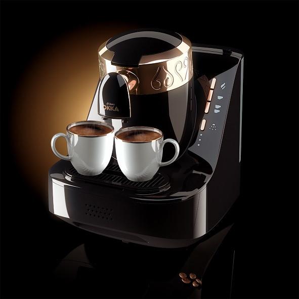 Arzum Okka Automatic Turkish Coffee Machine, 120V, Black/Gold