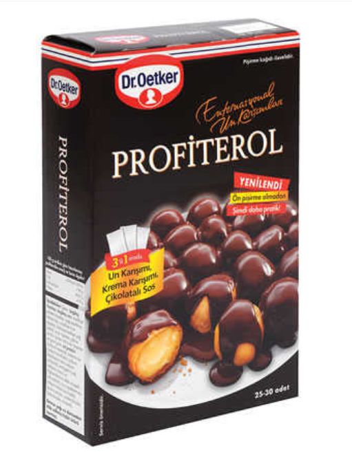 Dr. Oetker Profiterol 360gr 3 in 1 packages