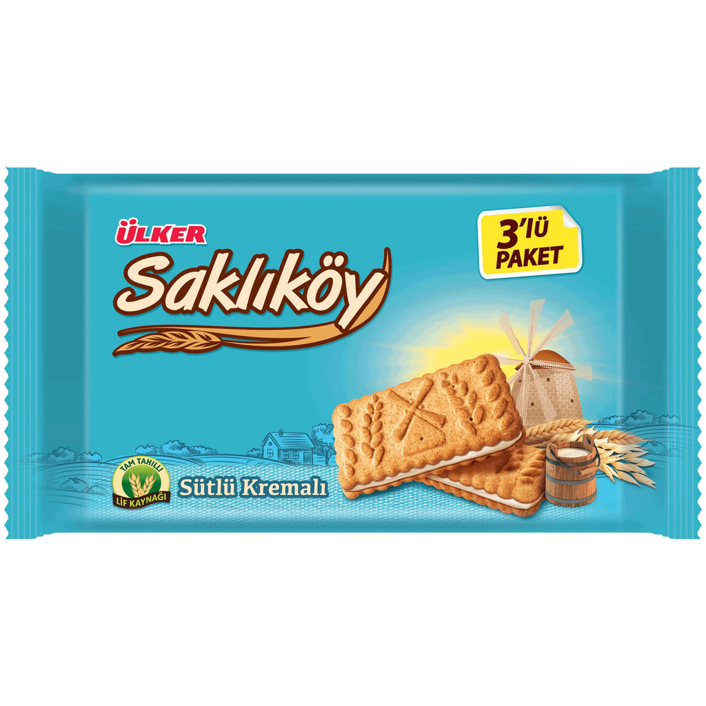 Ulker Saklikoy with Milk Cream Pack of 3 x 88gr